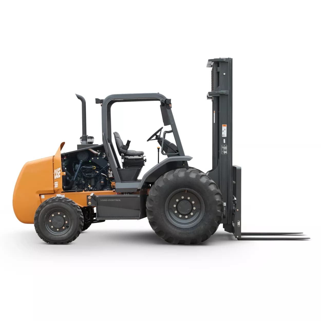8,000 lb. Straight Mast Rough Terrain Forklift, 15-22 ft., 4WD