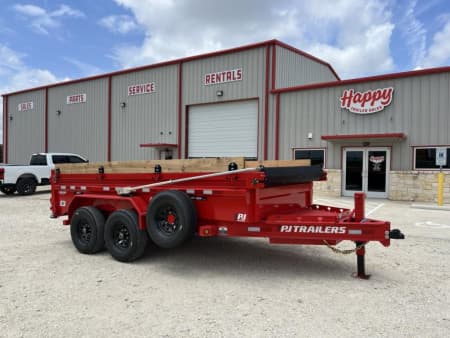 PJ 83"x14' BP Tandem Axle Low Pro Dump w/ 24" Sides