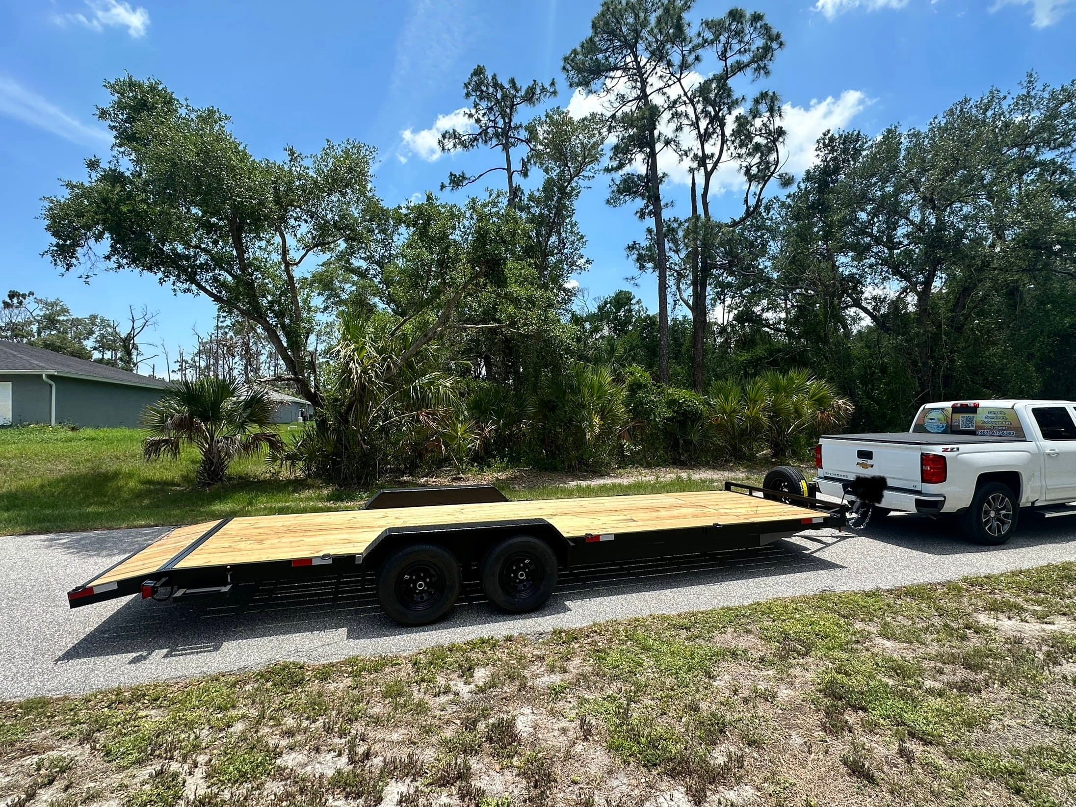 24ft Flatbed Car Hauler Trailer