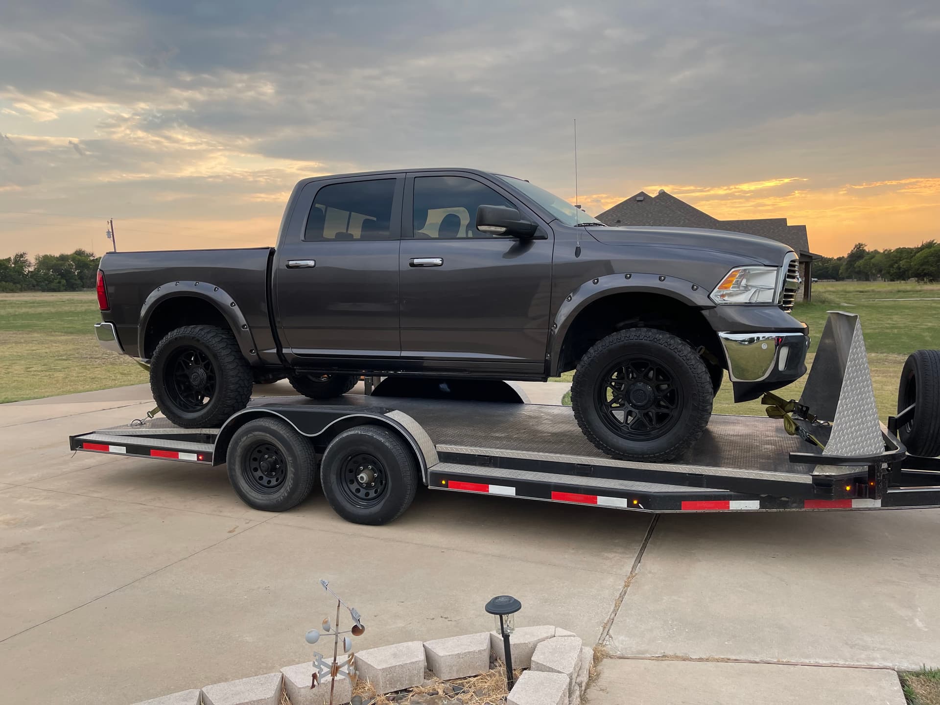 83” x 20' Car Hauler split dove Trailer
