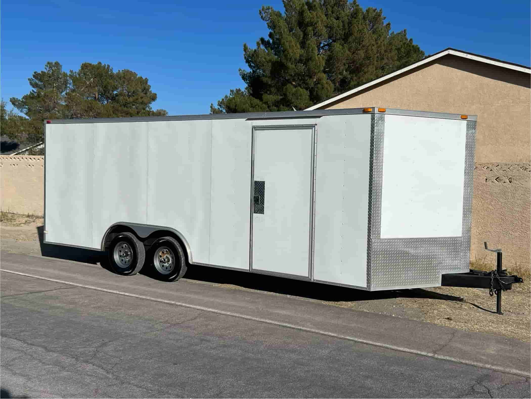 20’ Enclosed V-Nose Trailer