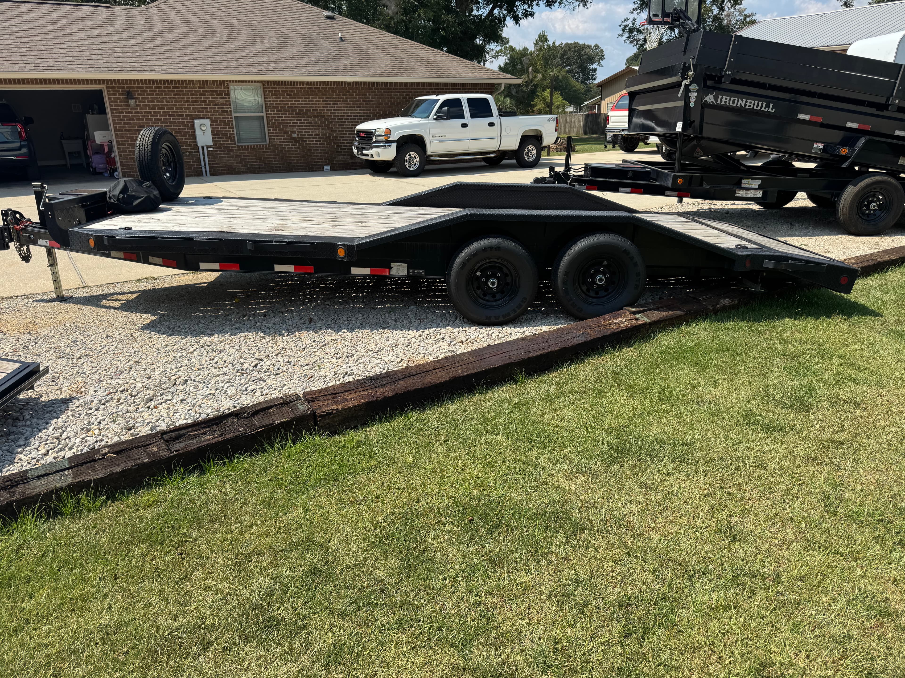20ft Drive Over Flatbed Trailer