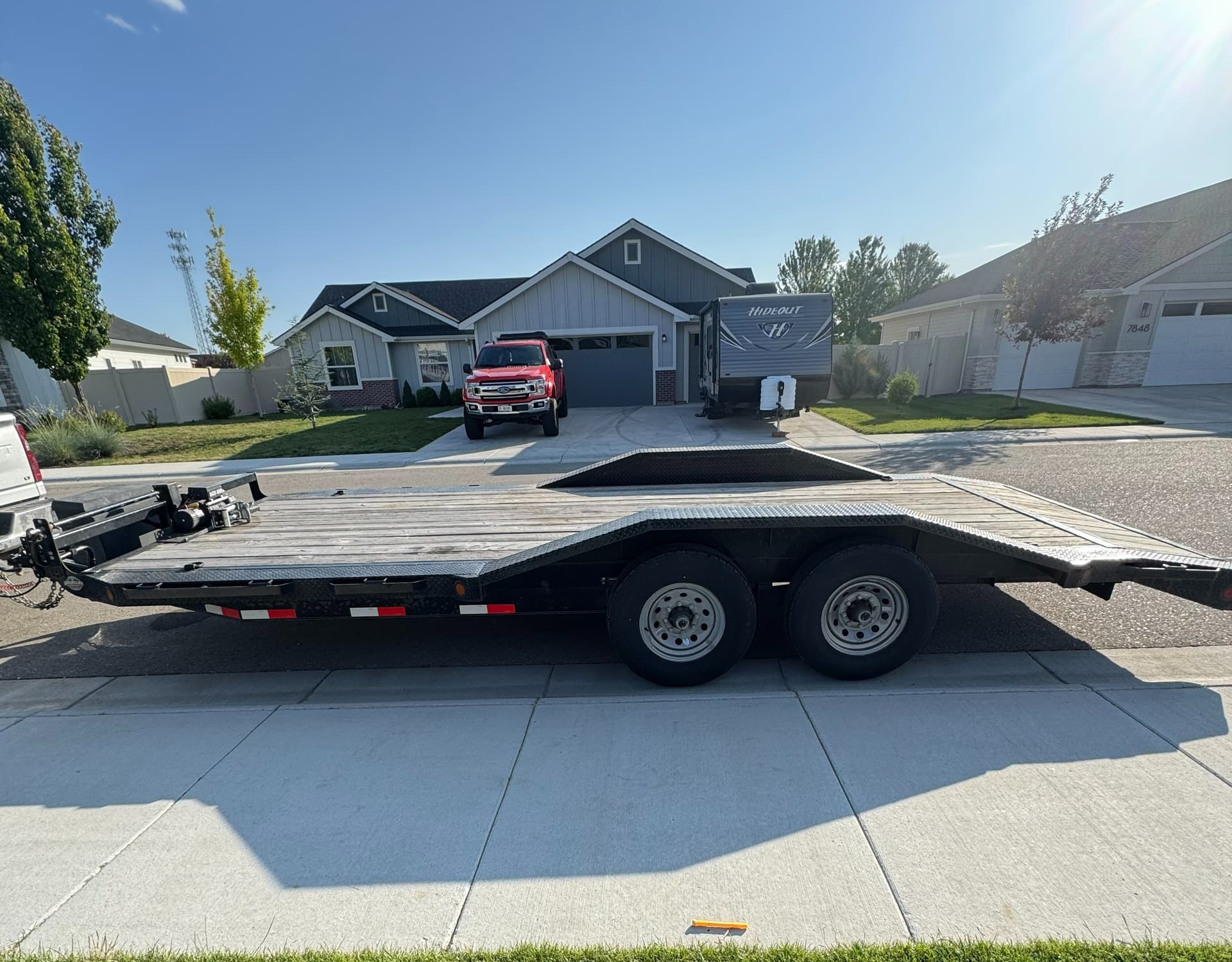20ft Drive-Over Trailer