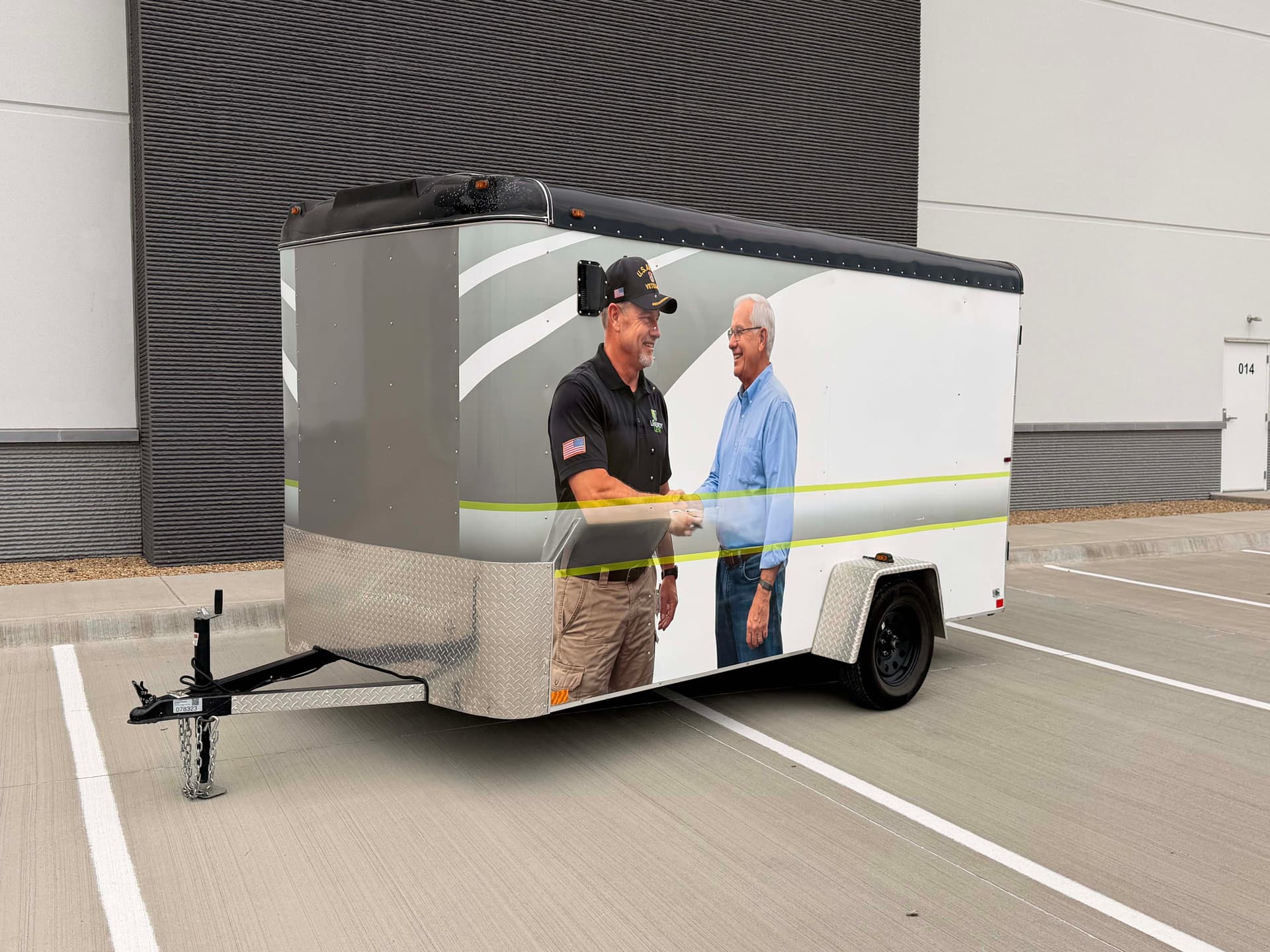 6' x 12' Covered Utility Trailer