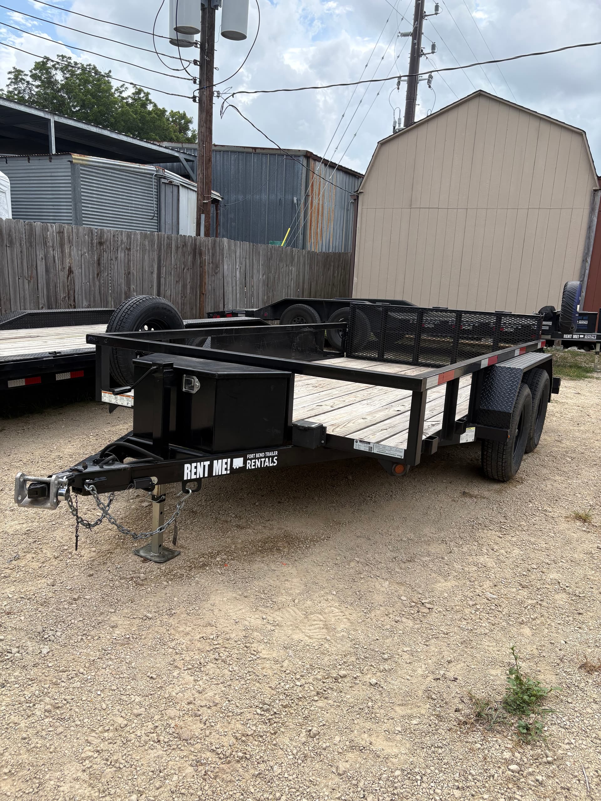 Utility Trailer 6x12' with Ramp Gate