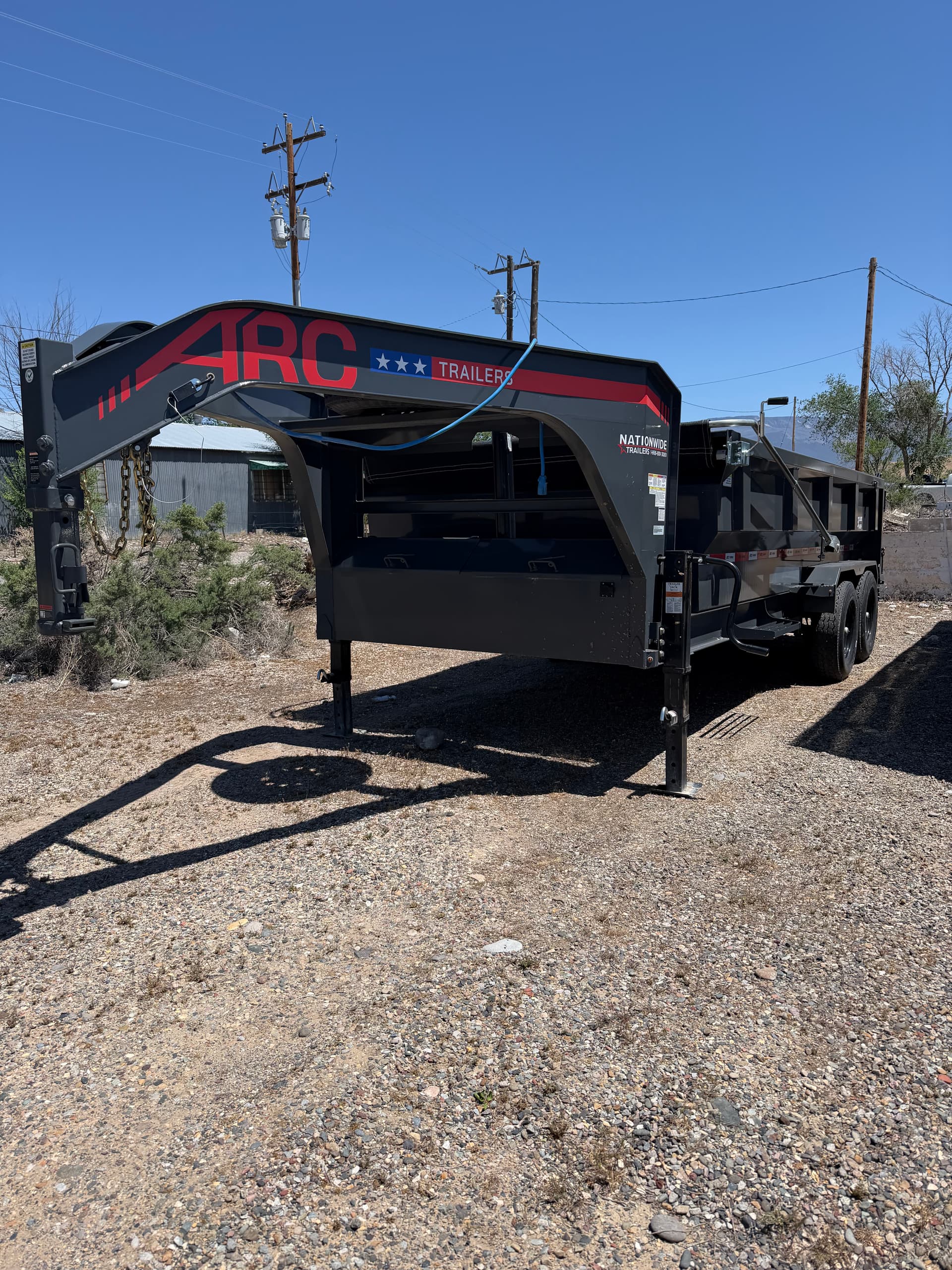 96" x 16' Gooseneck Dump Trailer