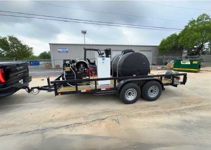 Black Pressure Washer Trailer