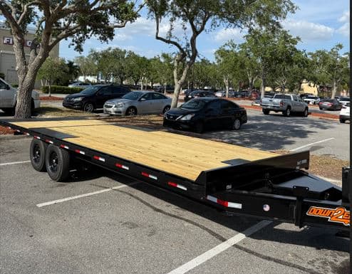 24ft Deckover Tilt Flatbed Trailer