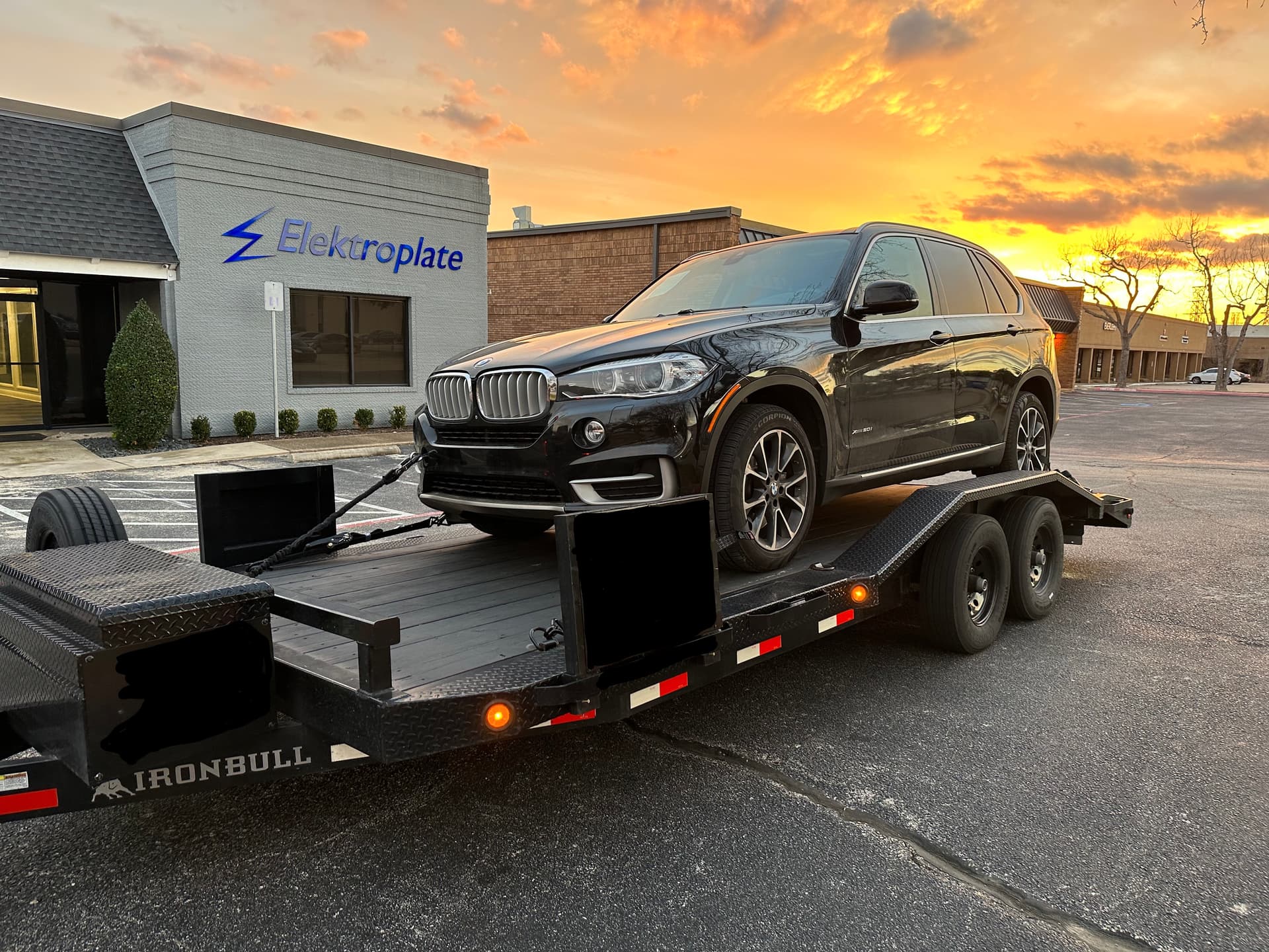 20ft IronBull Drive Over Flatbed Trailer