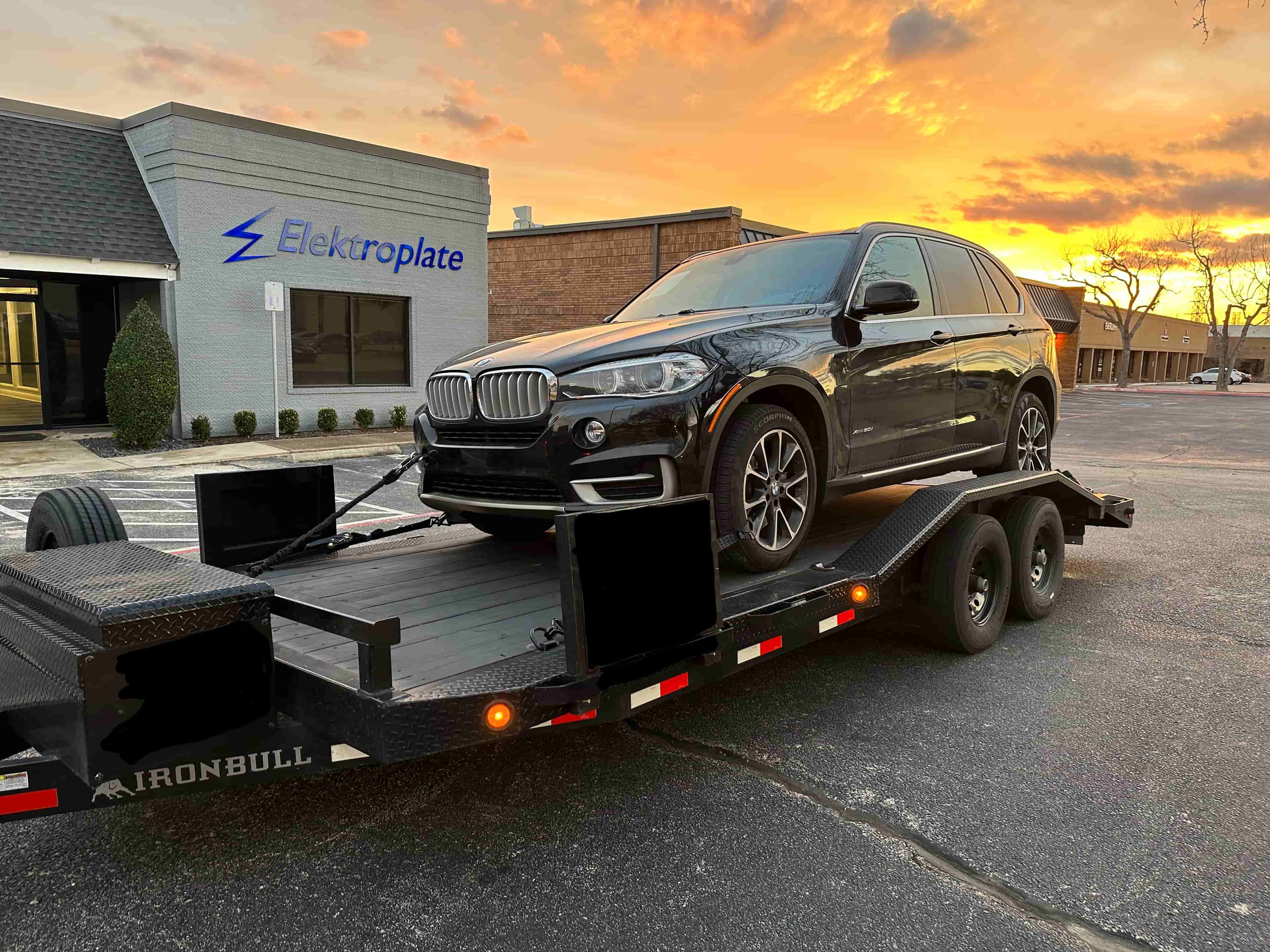 20ft IronBull Drive Over Flatbed Trailer