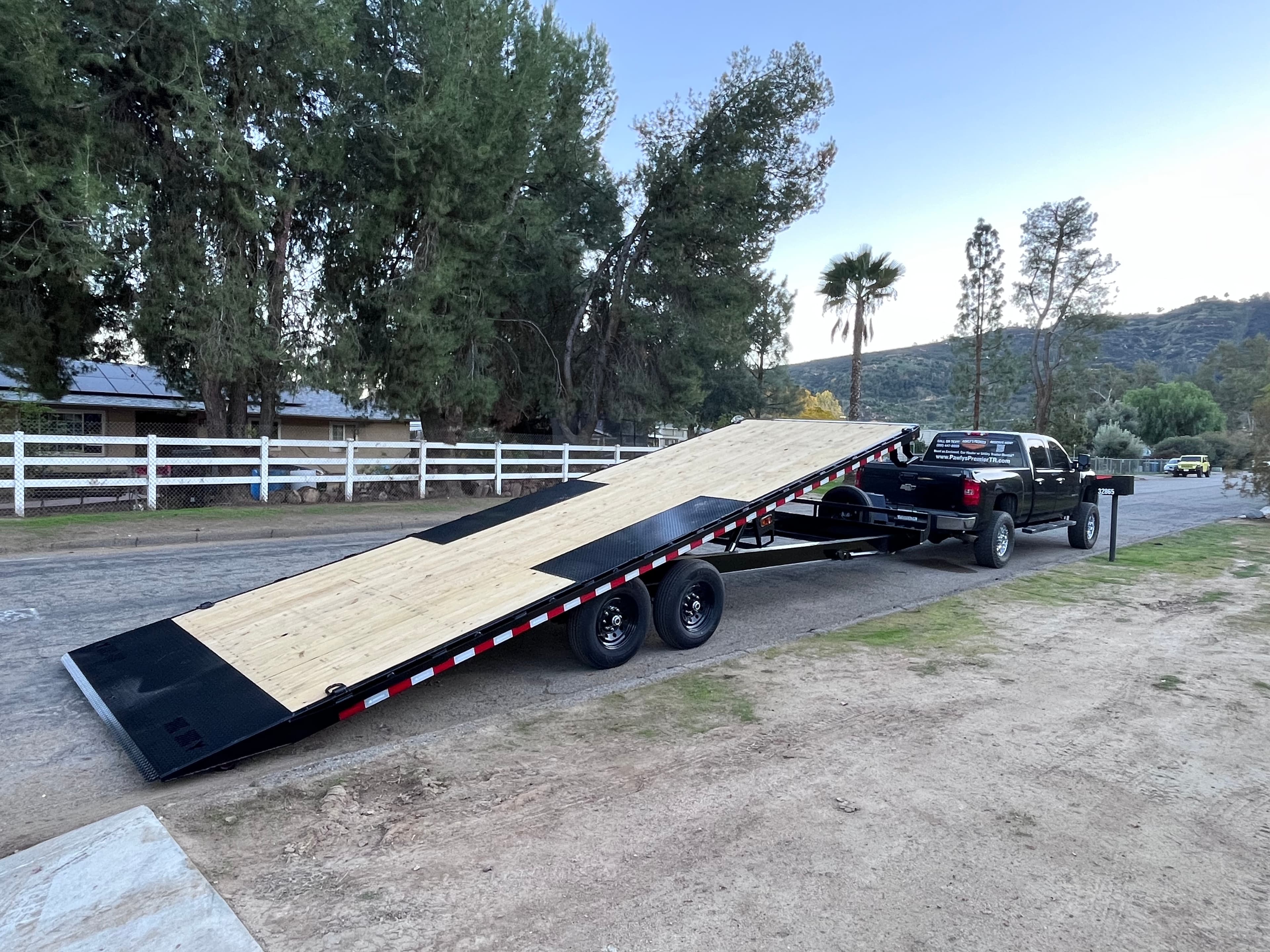 26ft Deckover Tilt Trailer