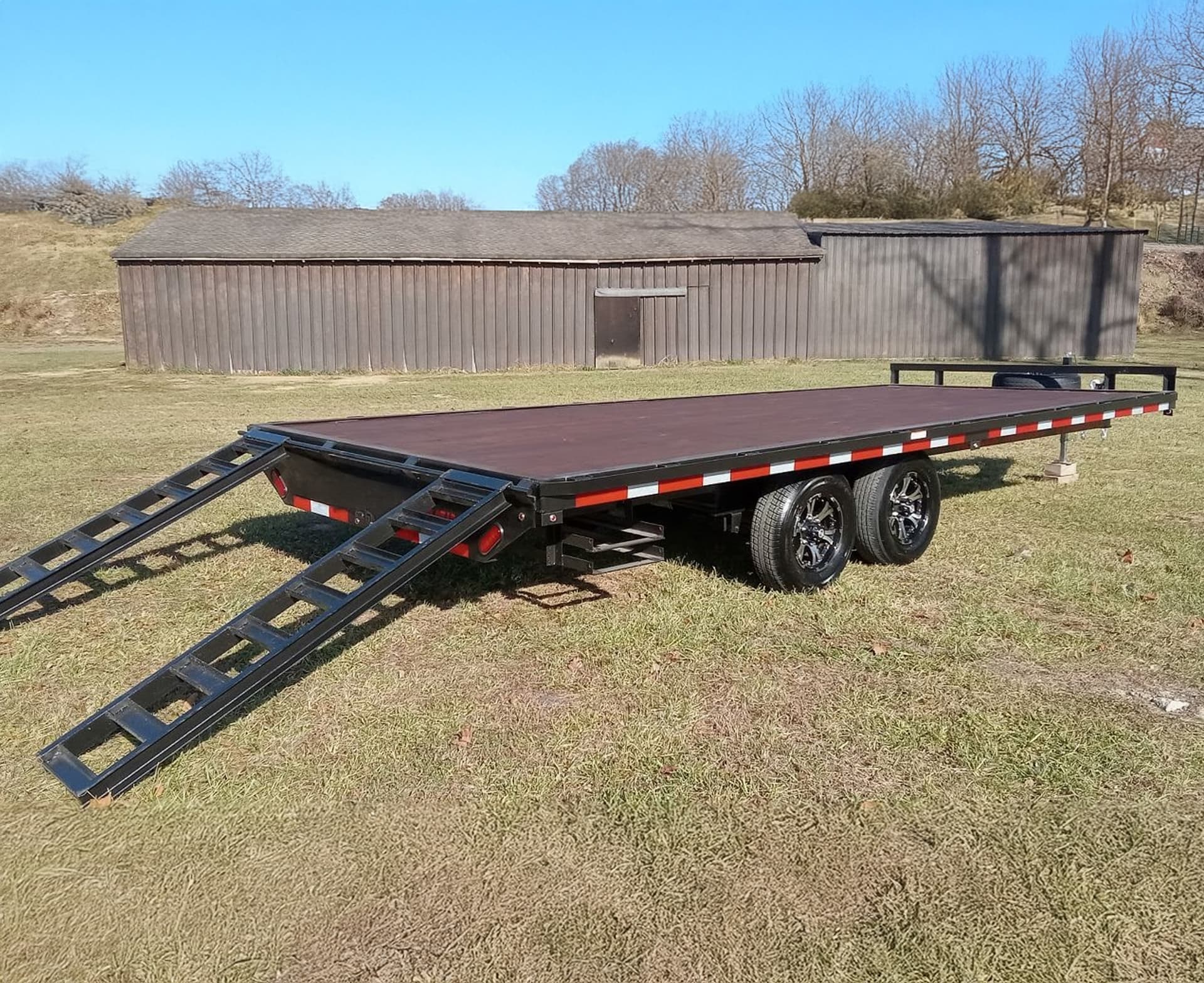 20ft Wood Floor Deck Over Trailer