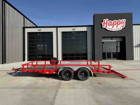 PJ 83"x16' Tandem Axle Utility Trailer