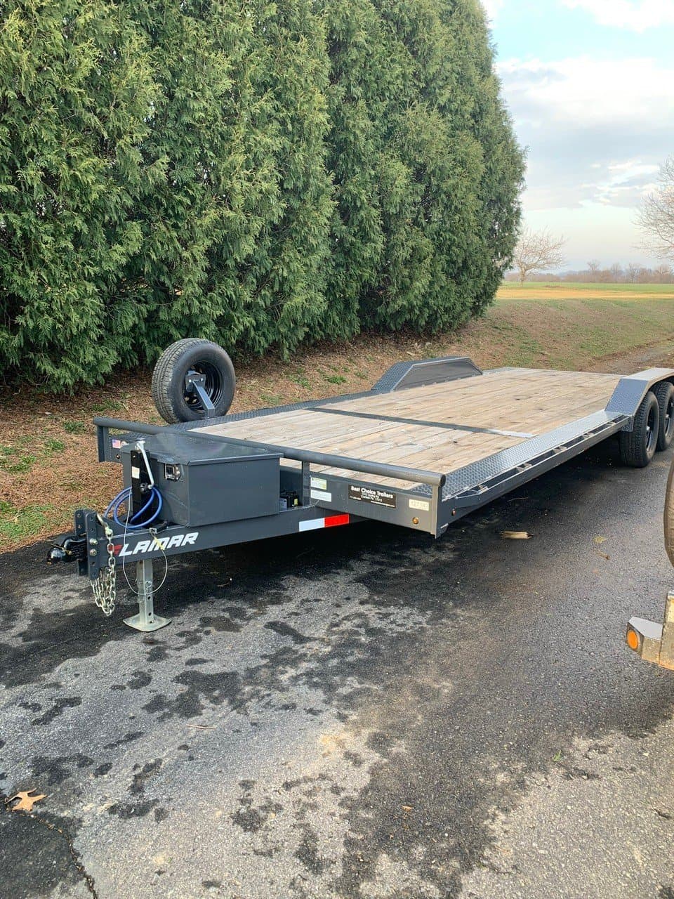24ft Driver Over Flatbed Trailer