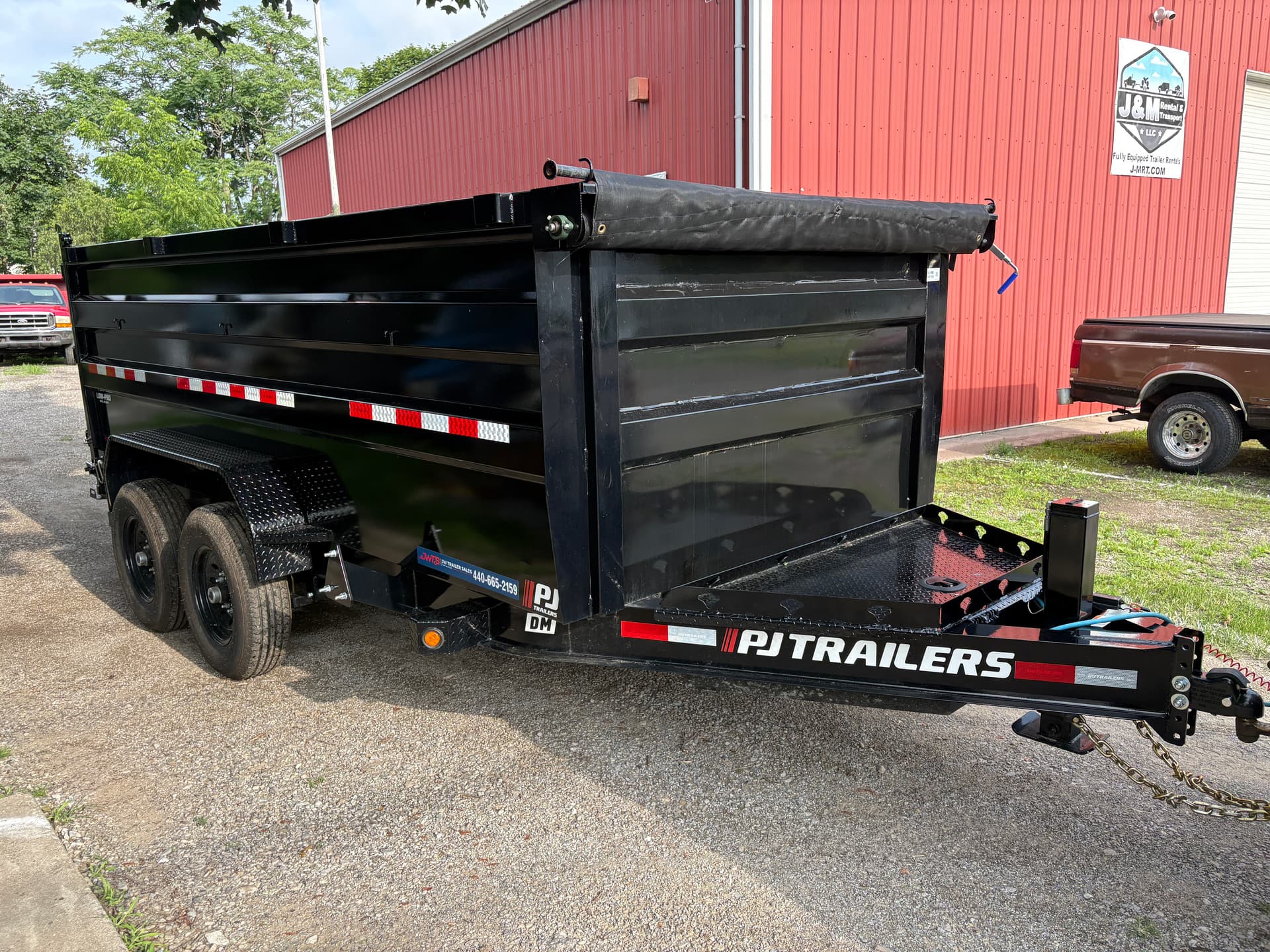 7x14 Tall Side Dump Trailer