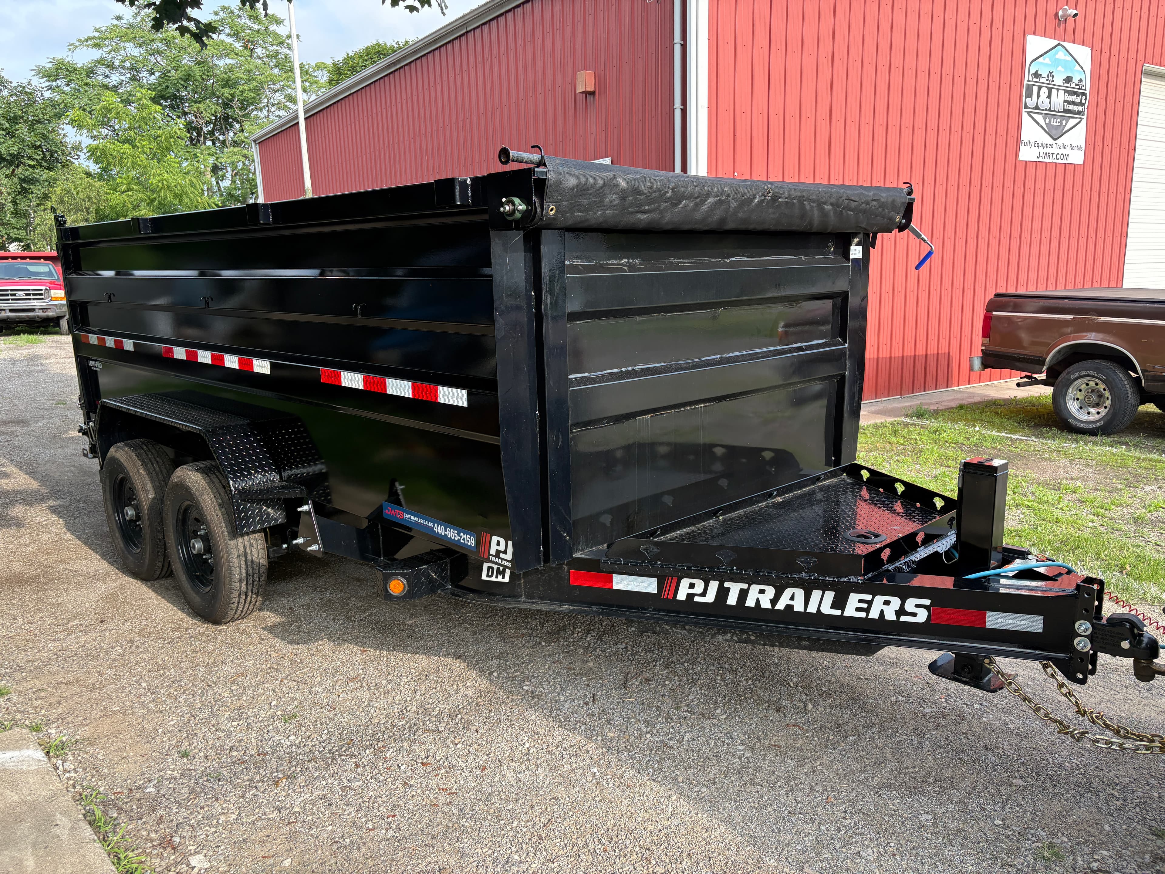 7x14 Tall Side Dump Trailer