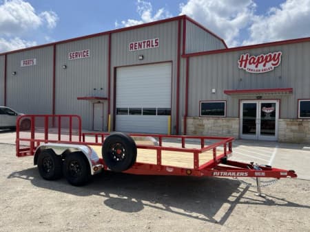PJ 83"x16' Tandem Axle Utility Trailer