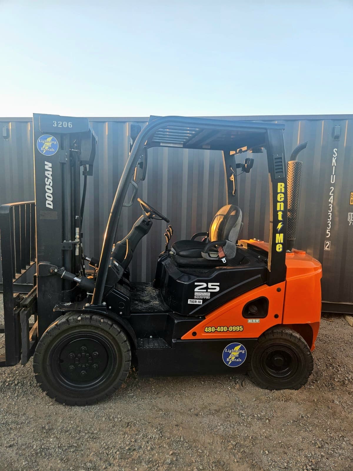 2019 Doosan D25S-7 Pneumatic Tire Forklift