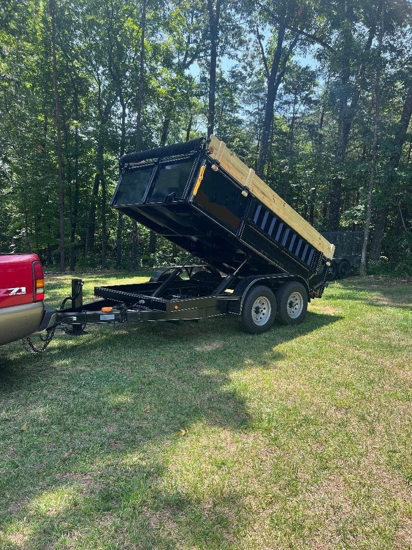 6x12 Dump Trailer w/ 3ft sides