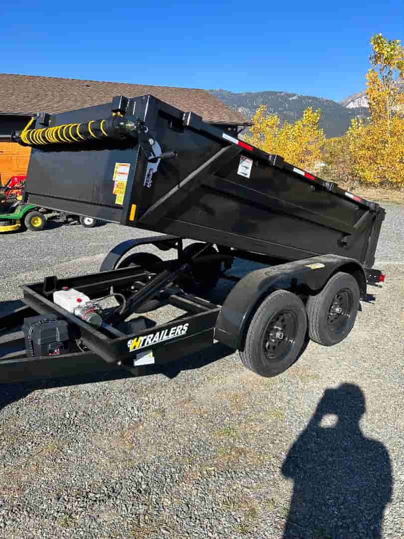 5x10 Dump Trailer for Rent - 7K GVWR (H-Trailer)
