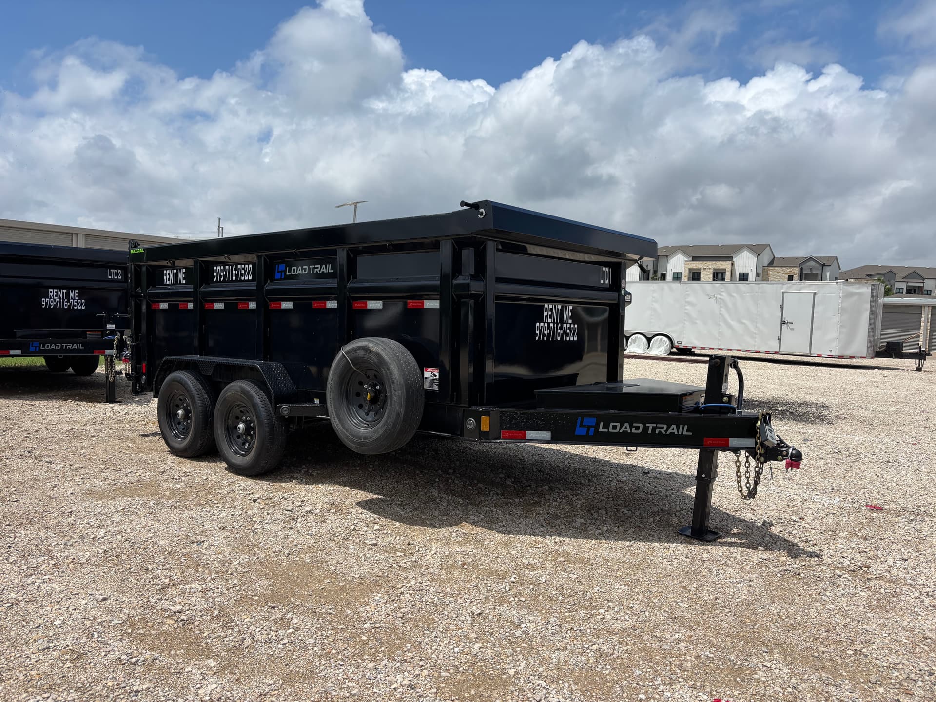 14ft Hydraulic Dump Trailer- 4' Sides