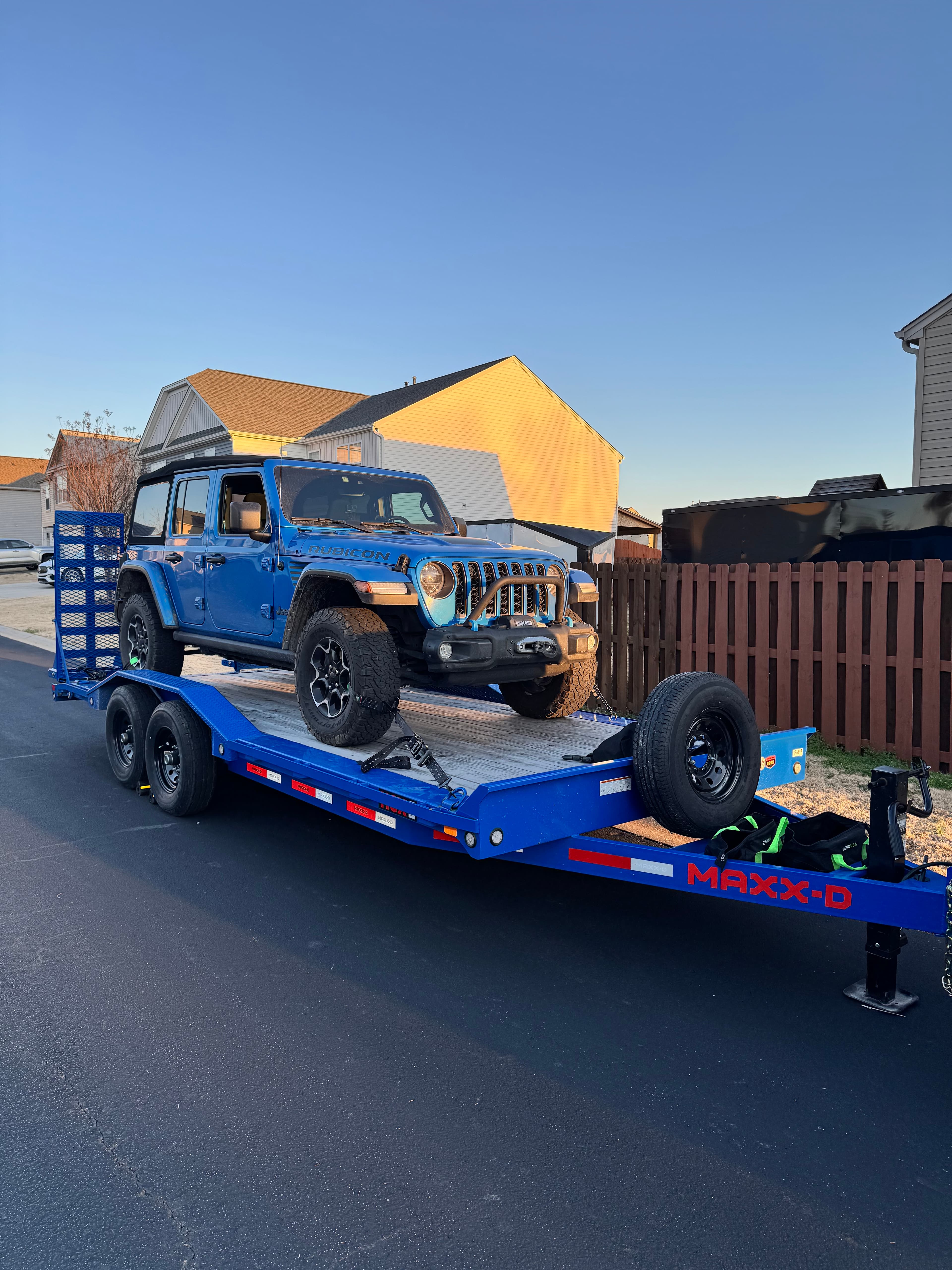 20ft Drive Over Equipment Trailer