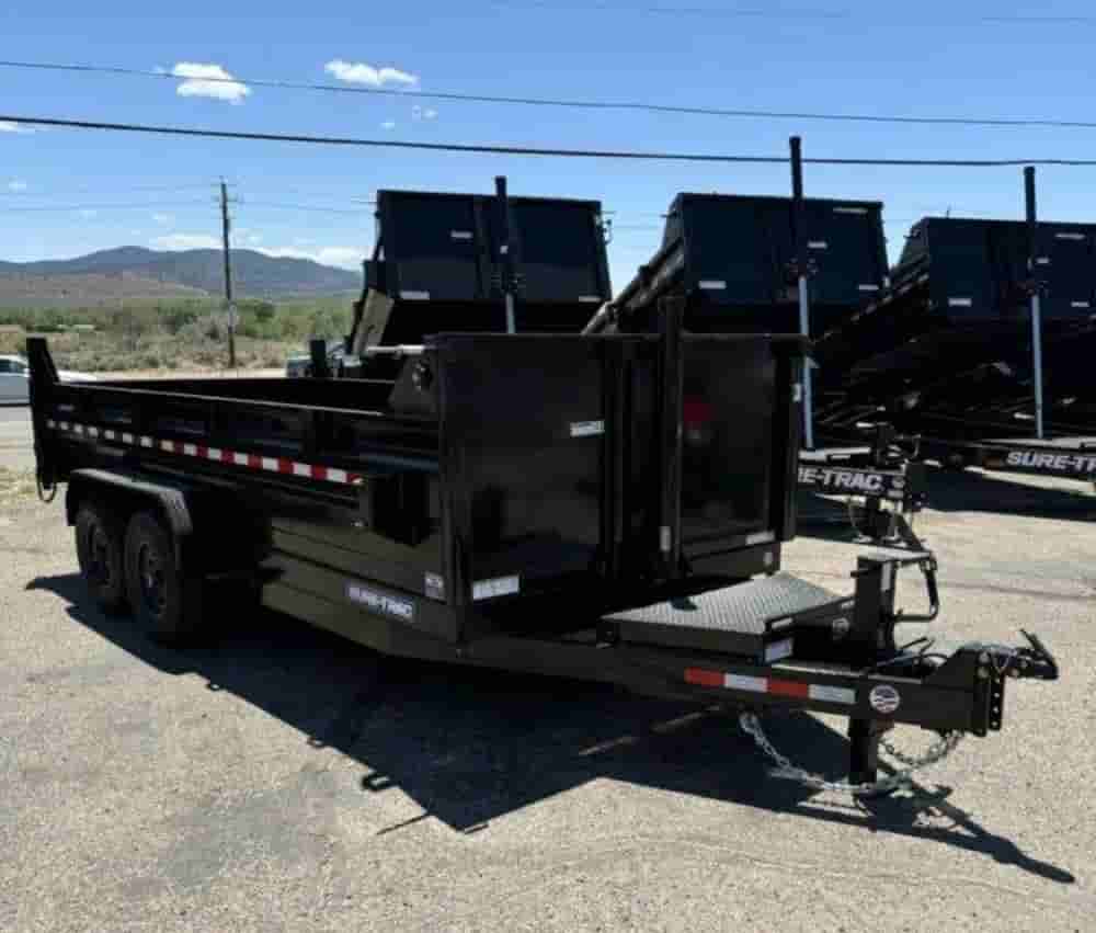 7x16 Sure-Trac Dump Trailer for Rent - 14K GVWR | D1 Trailers Carson City, NV 7'x16'