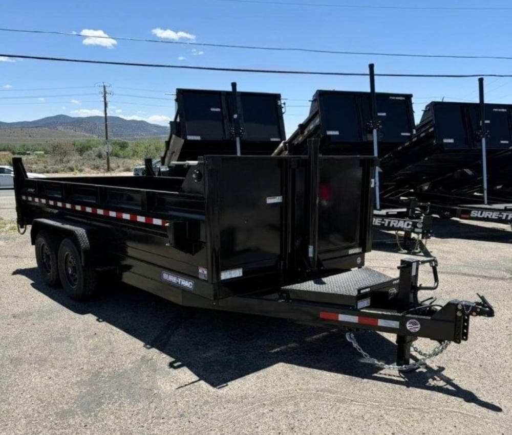 7x16 Sure-Trac Dump Trailer for Rent - 14K GVWR | D1 Trailers Carson City, NV 7'x16'