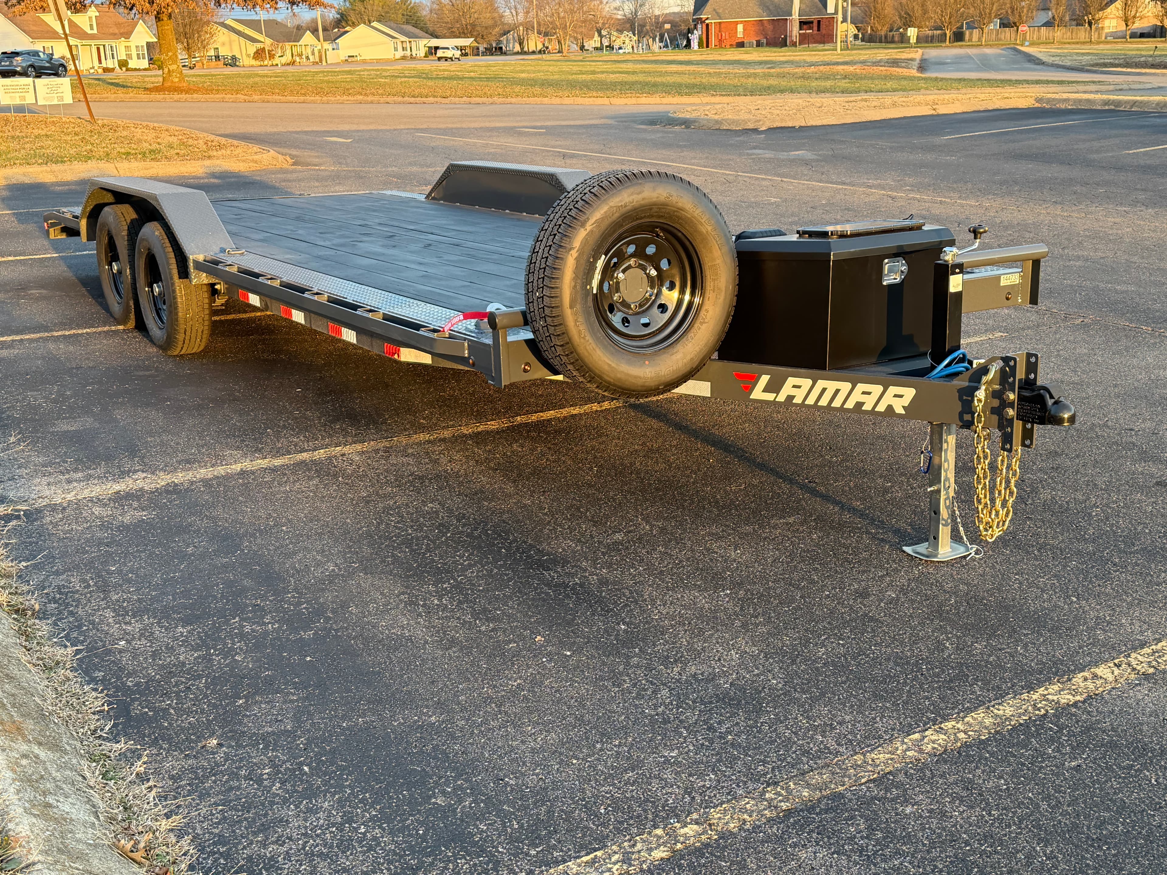 22ft Drive Over Flatbed Trailer