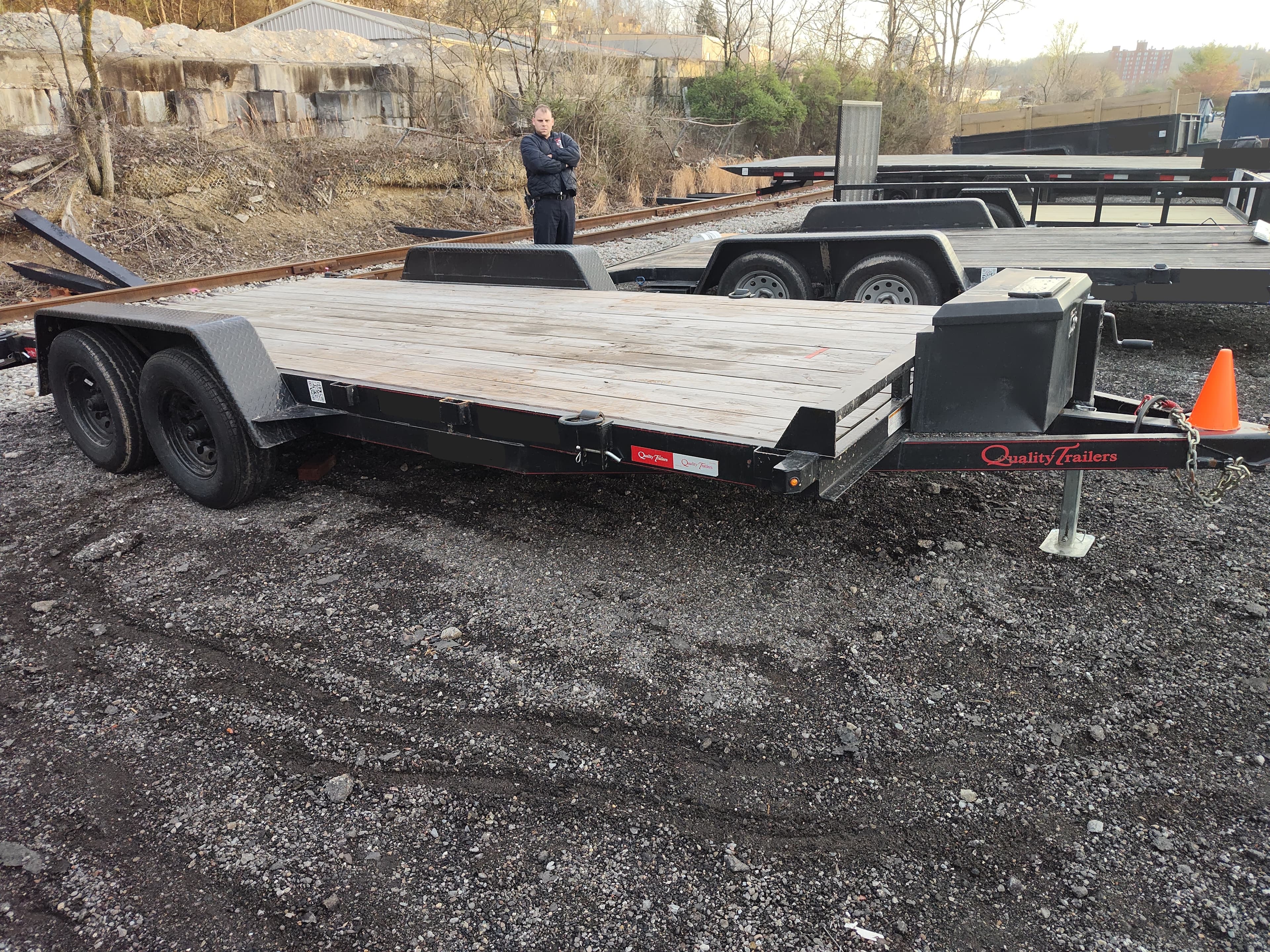 18' Flatbed Car Hauler 8.5k