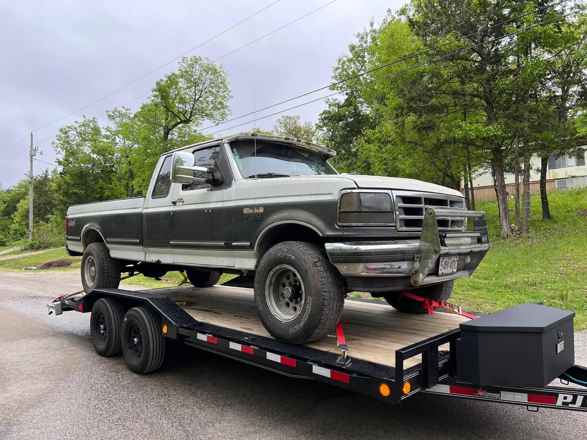 22ft Drive Over Flatbed Trailer