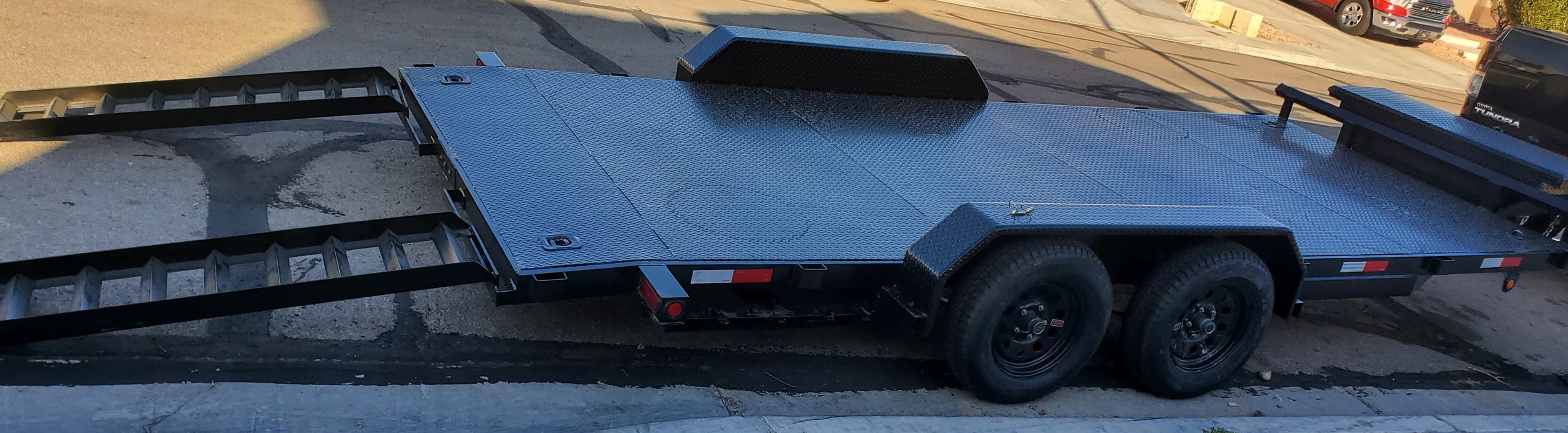 18ft Texco Flatbed Car Hauler Trailer