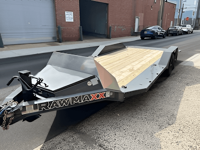 20ft Flatbed Drive Over Car Hauler Trailer