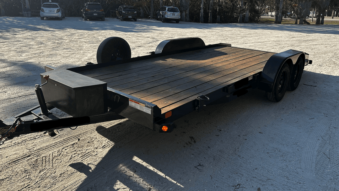 18ft Car Hauler Flatbed Trailer (Winch)
