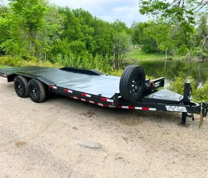 22ft Tilt Drive Over Flatbed Trailer