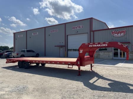 PJ 102"x30' GN Low Pro Flatbed w/ Singles