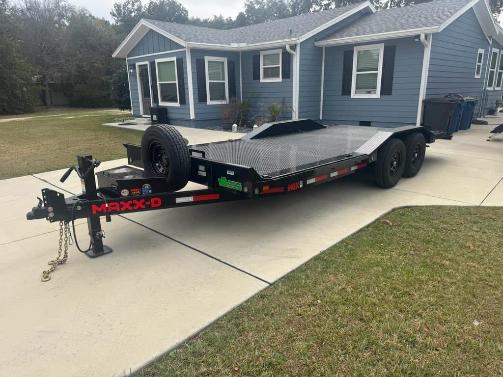 102"x20 Steel Deck Equipment Trailer (#4)