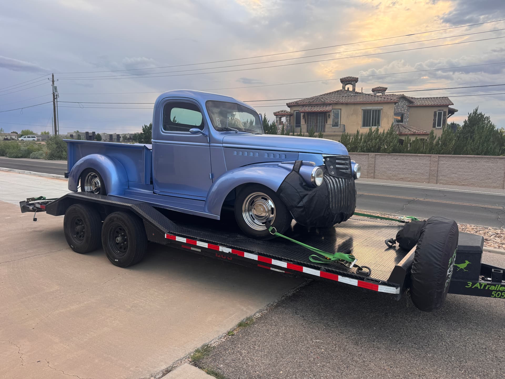 20ft Flatbed Drive Over Trailer (#2)