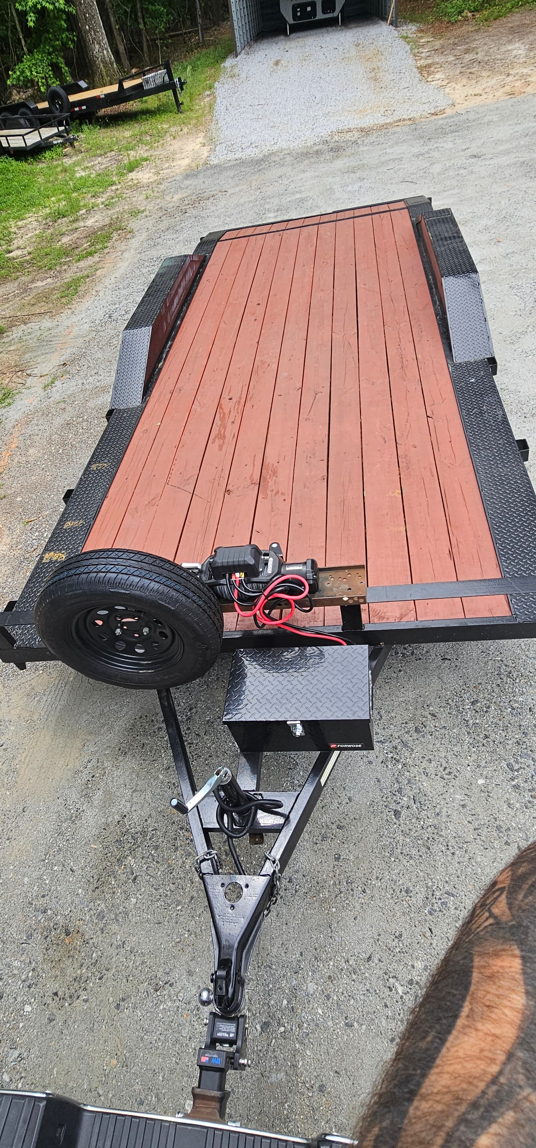 20ft Drive Over Flatbed Trailer