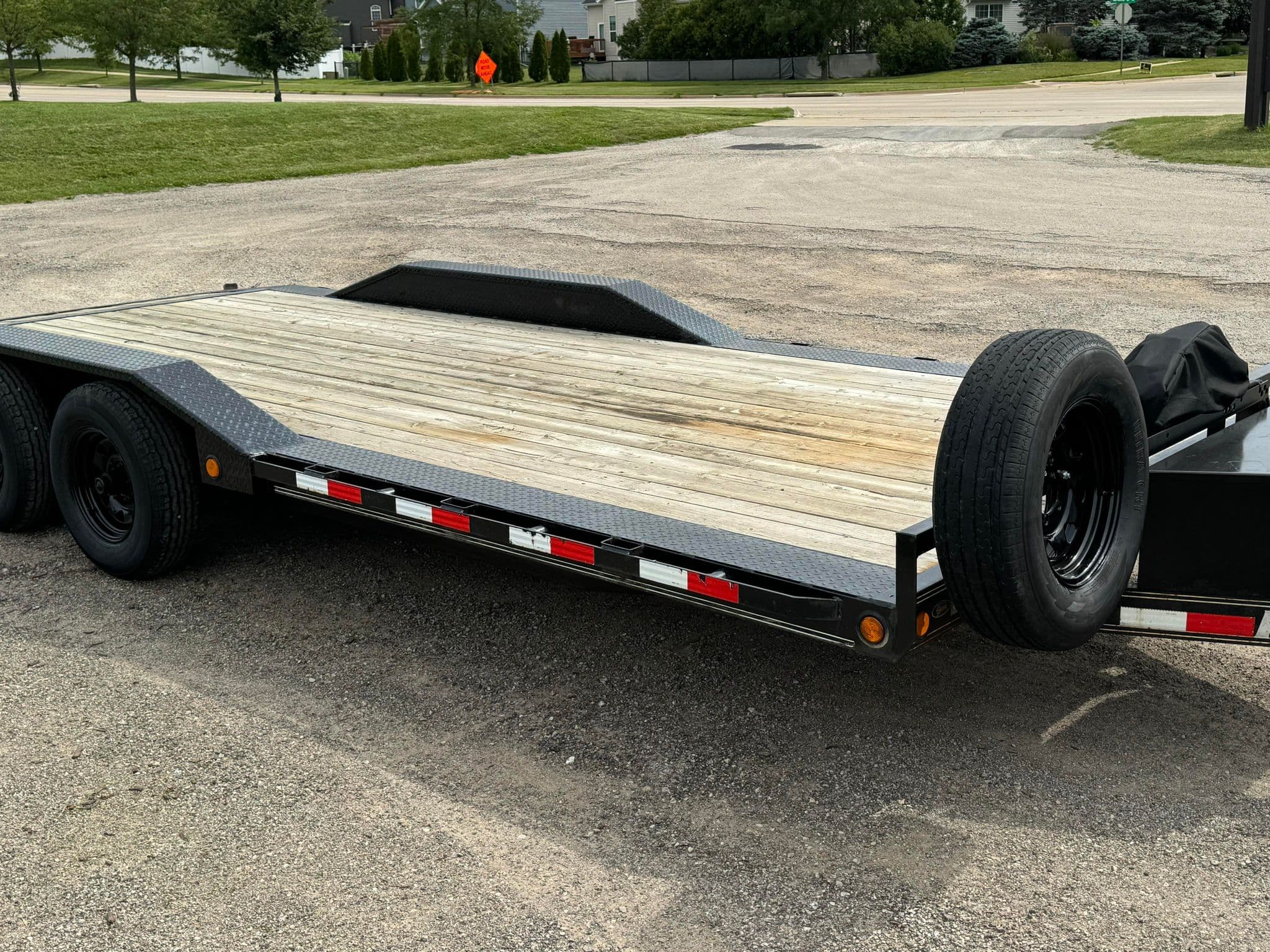 20ft Drive Over Flatbed Trailer