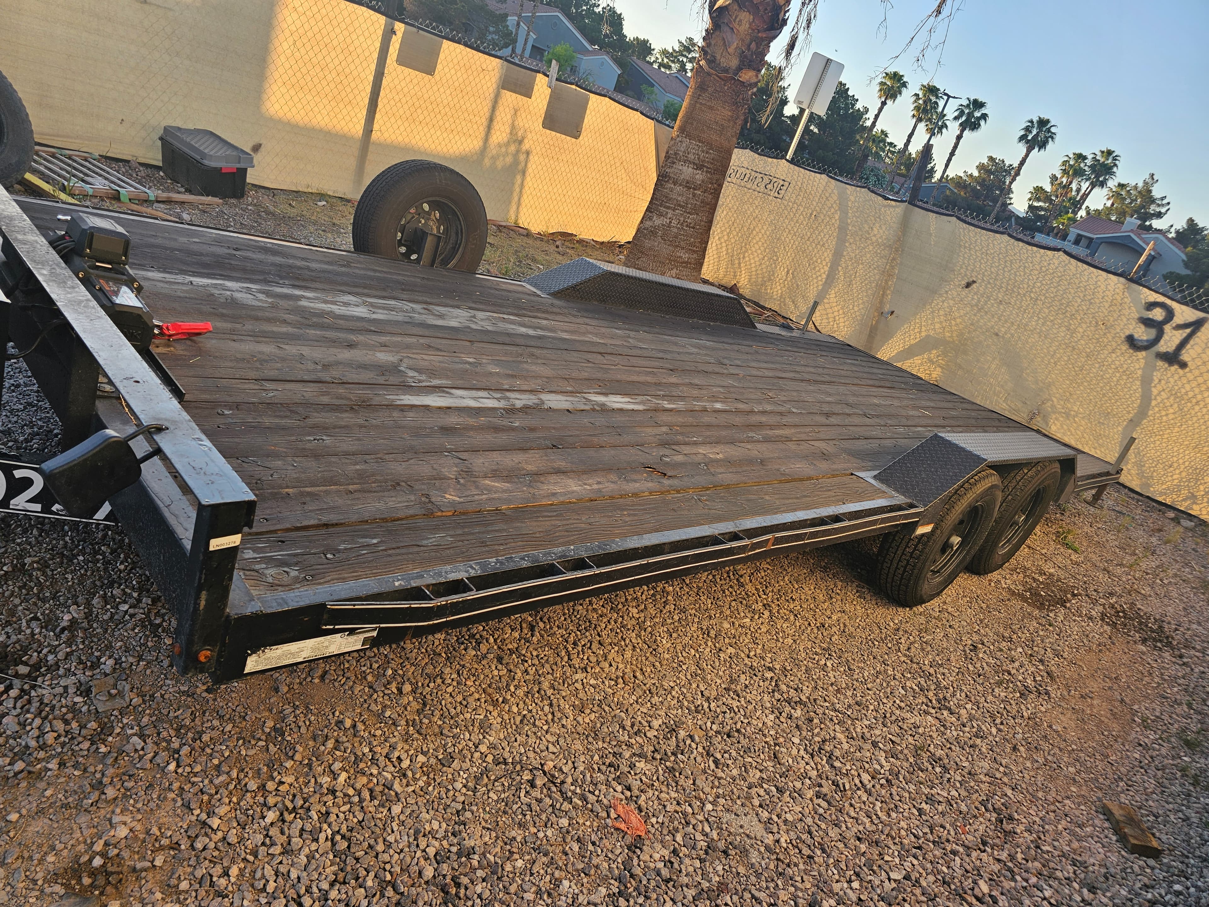 20ft Drive Over Flatbed Trailer